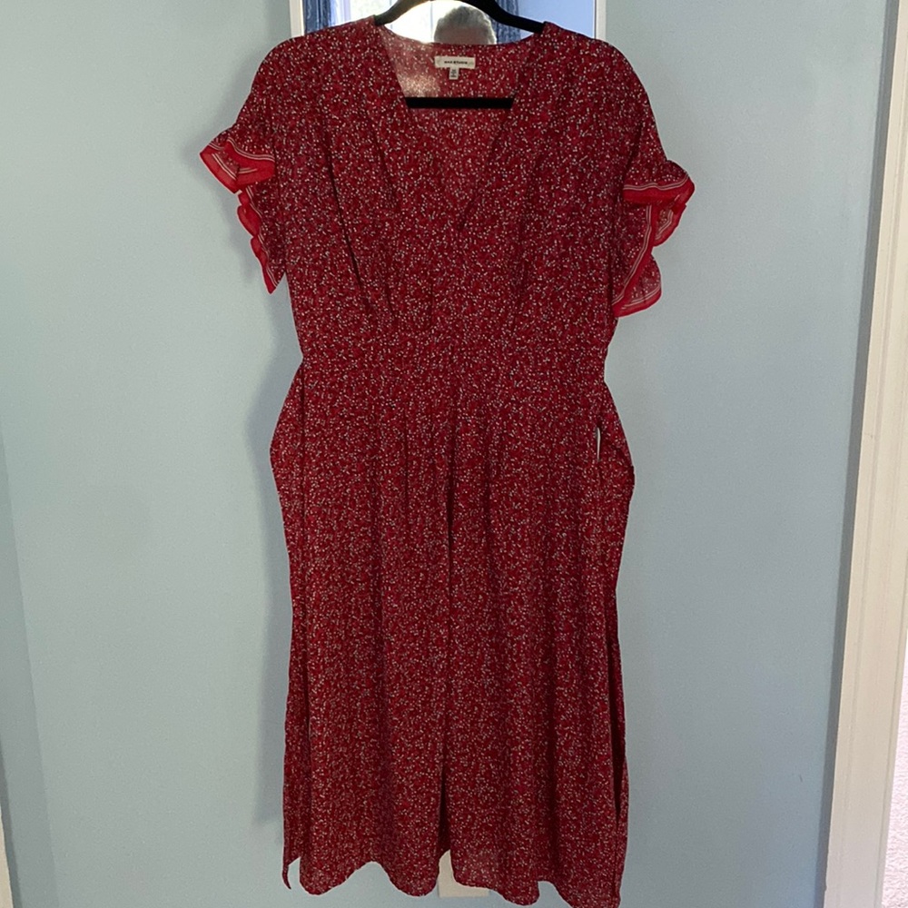 Max Studio - size medium tea length floral dress